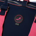 Grote shopper navy & pink PALM BEACH