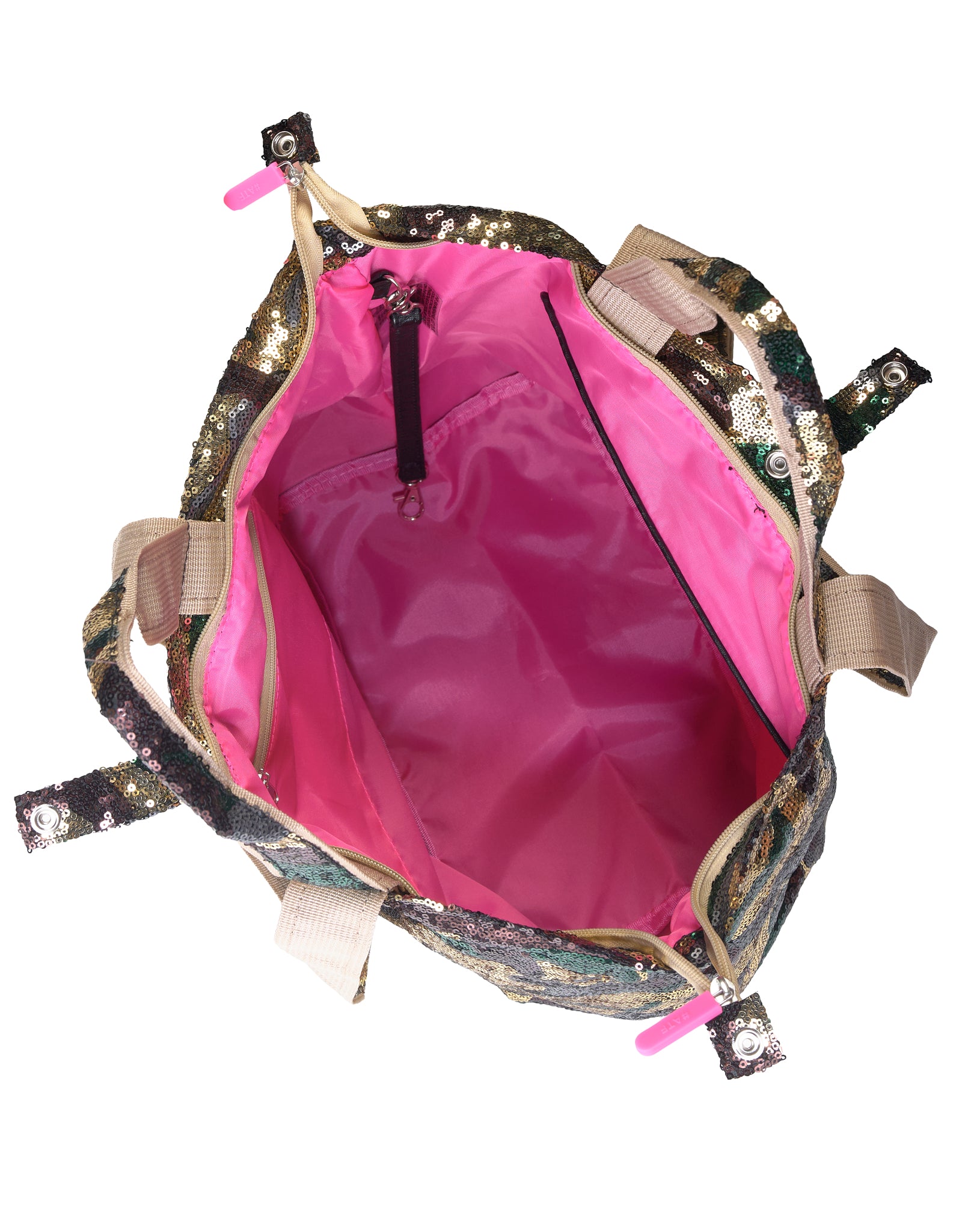 Großer Shopper im Camouflagedruck und Pailletten EDINBURGH