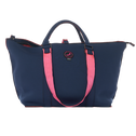 Kleine shopper navy & pink PALM BEACH