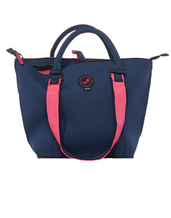 Mini shopper navy & pink PALM BEACH