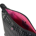 Toiletry bag black braided LONDON