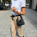 Toilettas luipaard zwart DUSSELDORF