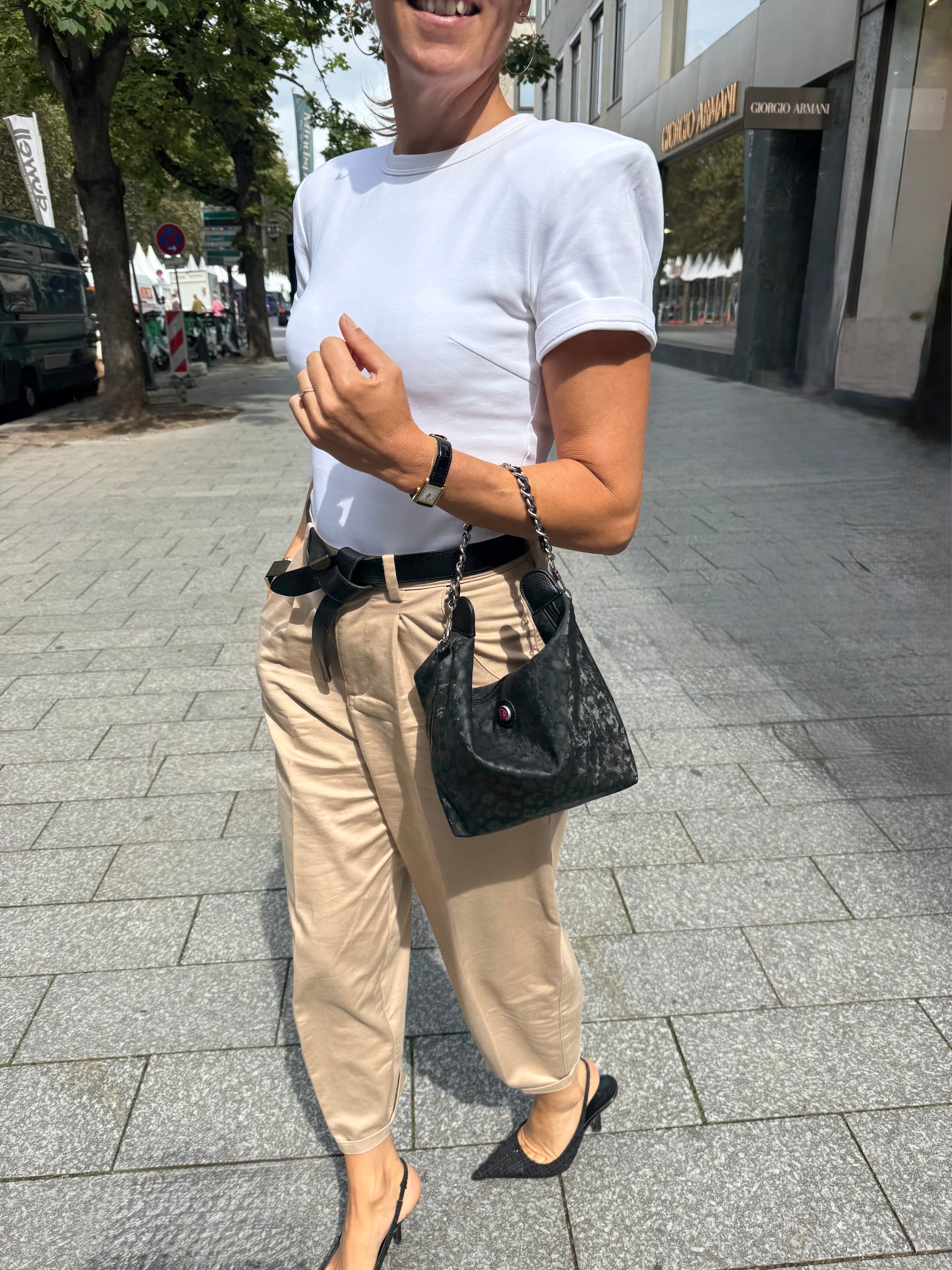 Toilettas luipaard zwart DUSSELDORF