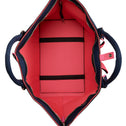 Medium tote bag navy & pink PALM BEACH