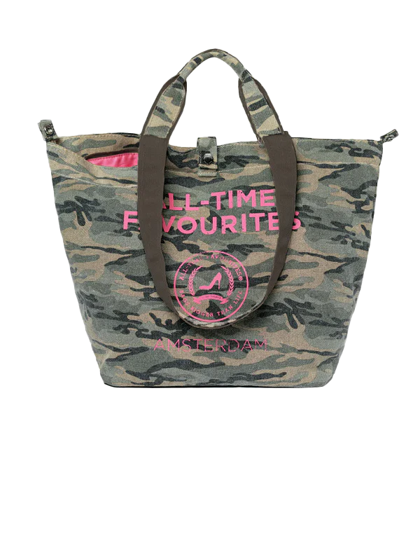 Small camouflage BIG FIVE tote bag