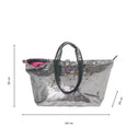 Kleiner Shopper Pailletten Grau & Regenbogen CANNES