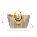 Kleine shopper gevlochten geel CAPE TOWN
