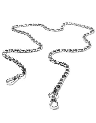 Crossbody ketting zilver zwart