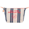 Blue & white stripe MARBELLA toiletry bag