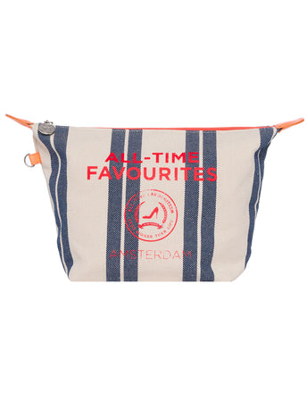 Blue & white stripe MARBELLA toiletry bag