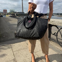 Kleine shopper luipaard zwart DUSSELDORF