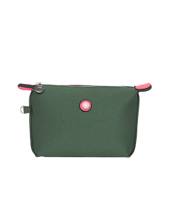 Green & pink ST. TROPEZ makeup bag