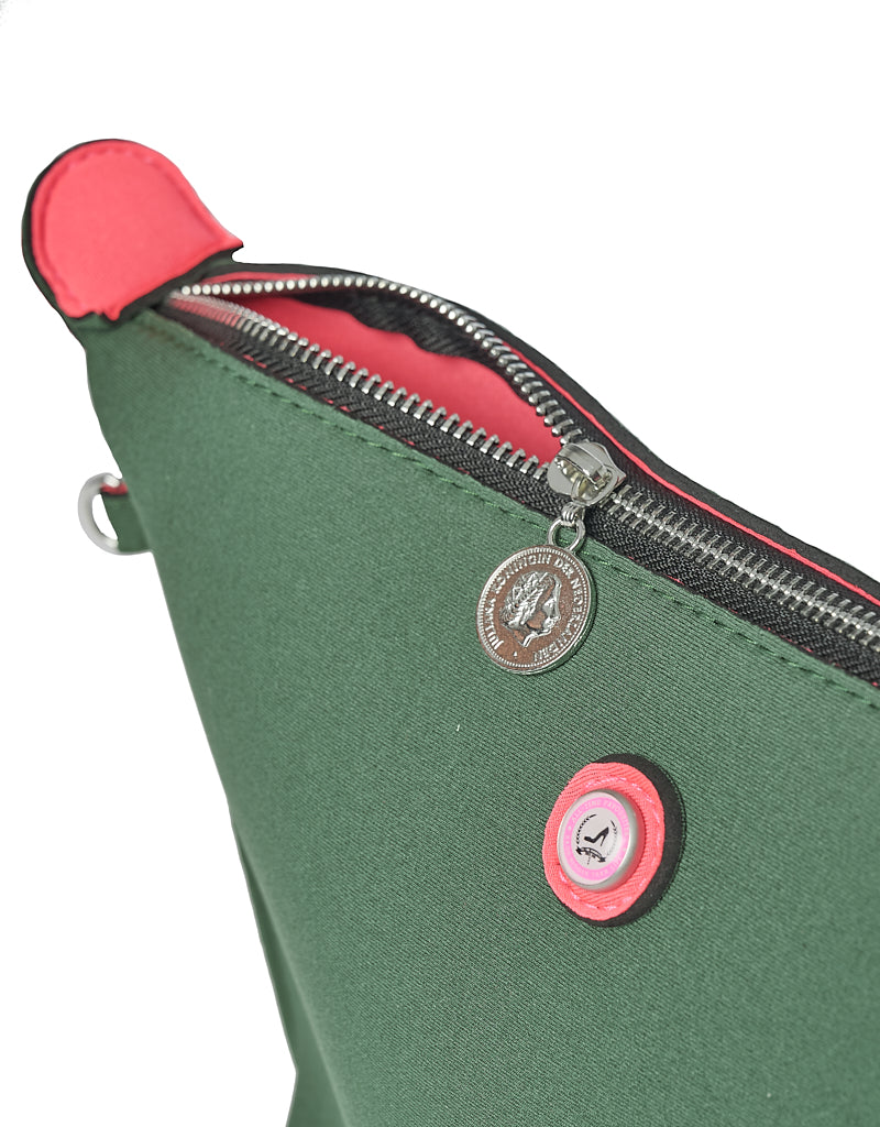 Green & pink ST. TROPEZ toiletry bag