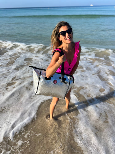 Medium silver KOH SAMUI tote bag