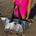 Large silver KOH SAMUI tote bag