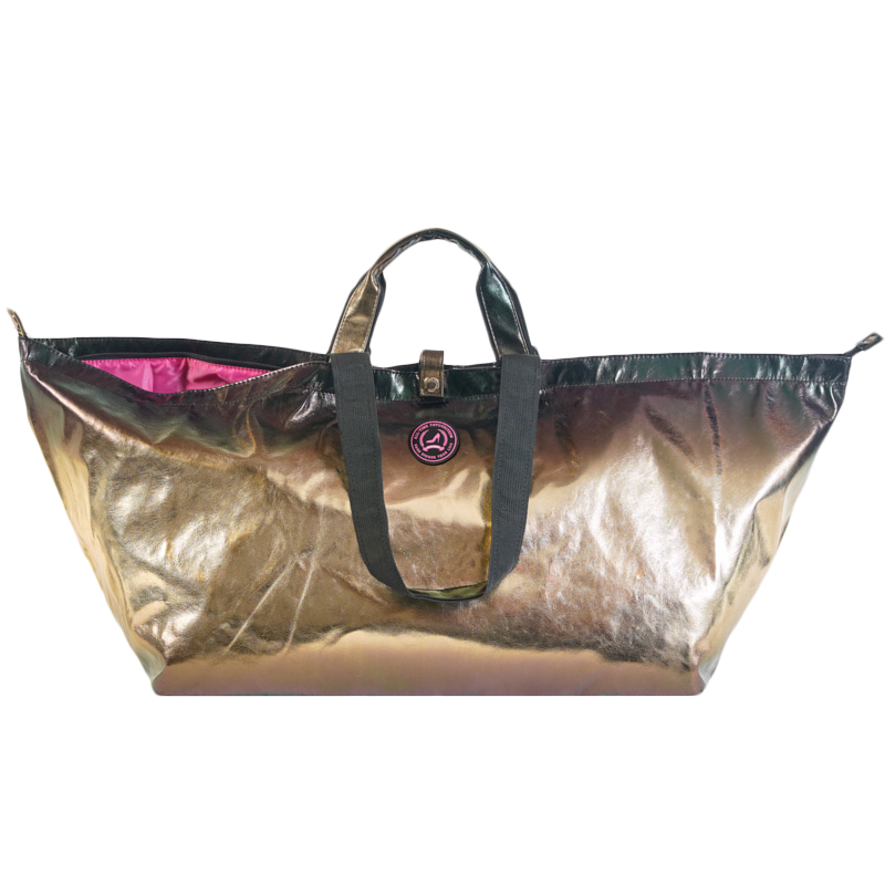 Grote shopper MONTE CARLO metallic zwart & goud