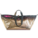 Grote shopper metallic zwart & goud MONTE CARLO