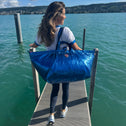 Large Tote Bag Ice Blue ZÜRICH