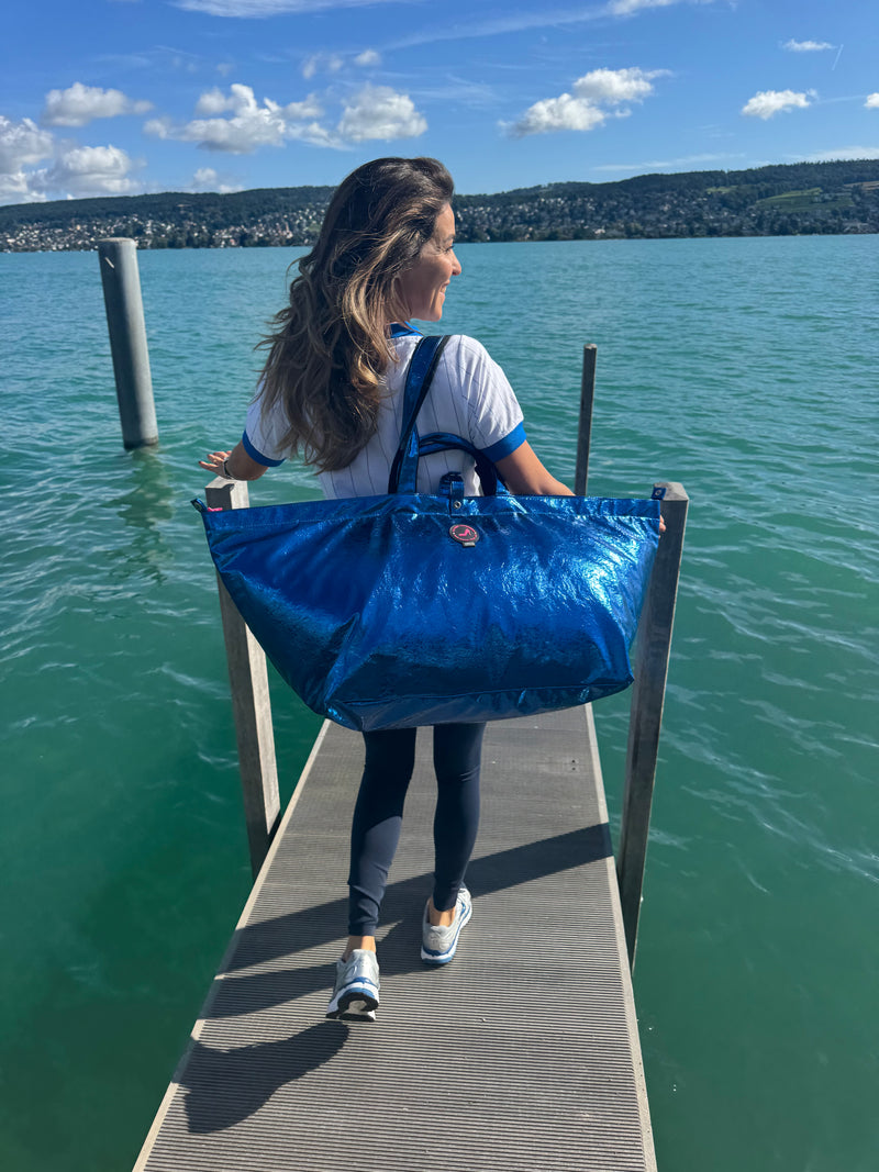 Large Tote Bag Ice Blue ZÜRICH
