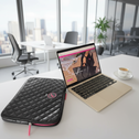 Laptophoes 13/14" zwart kaviaar KATE