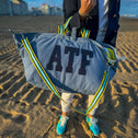 Large tote bag blue & yellow unisex KNOKKE