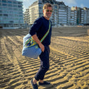 Großer Shopper KNOKKE Blau & Gelb Unisex