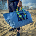 Large tote bag blue & yellow unisex KNOKKE