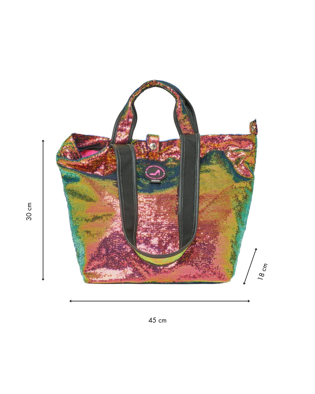 Mini shopper pailletten multi color IBIZA
