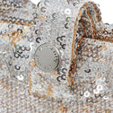 Medium tote bag silver & gold sequin MALLORCA