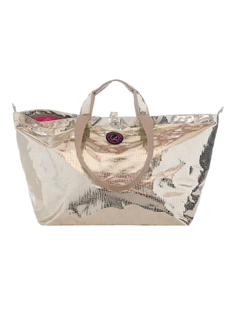 Kleine shopper champagne goud HONG KONG