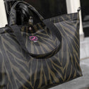 Kleine shopper zebra khaki NICE