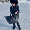 Medium Tote Bag Black Caviar KATE