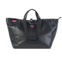 Medium black braided LONDON tote bag