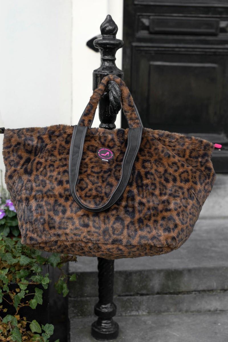 Kleine shopper furry luipaard MAASTRICHT