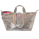 Medium tote bag silver & gold sequin MALLORCA
