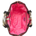 Inside view of Jaipur Tote Bag showing spacious interior, pink lining and zippered inner pocket