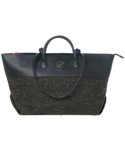Medium Tote Bag Black & Gold SOPHIA