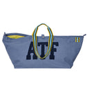 Large blue & yellow unisex KNOKKE tote bag