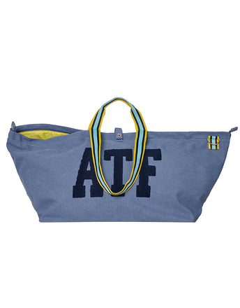 Large tote bag blue & yellow unisex KNOKKE