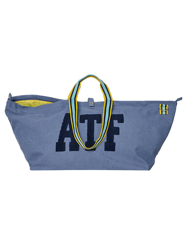 Grote Shopper unisex KNOKKE blauw & geel