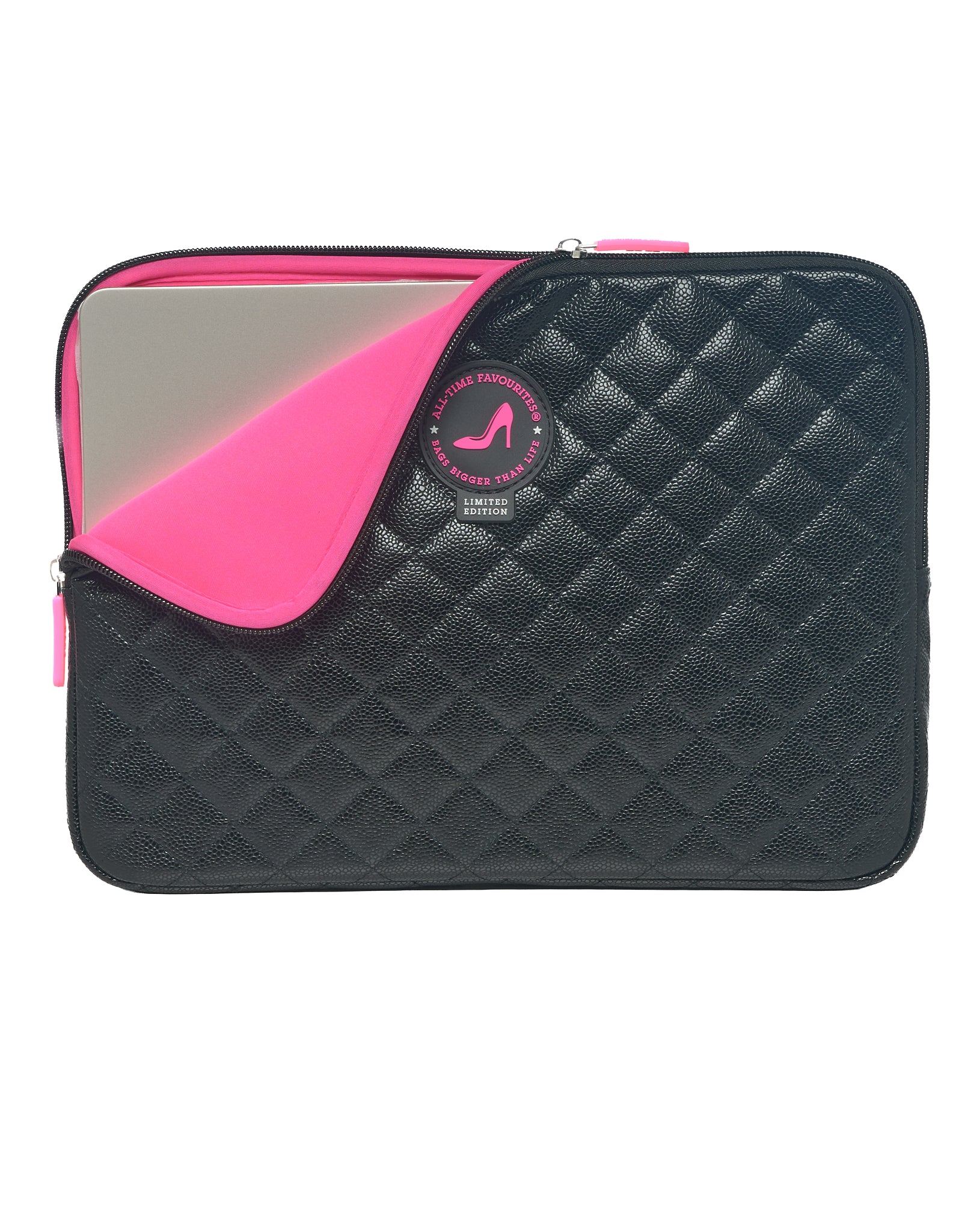 Laptophülle 15/16" Schwarz Caviar KATE