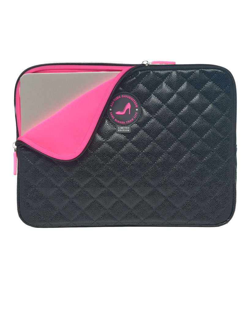 Laptophülle 15/16" Schwarz Caviar KATE