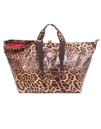 Kleine shopper met rits luipaardprint All-time Favourites