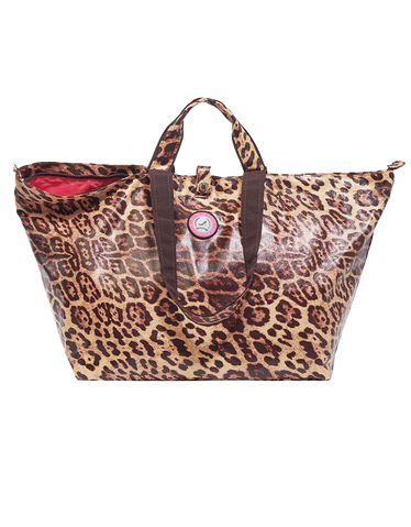 Kleine shopper met rits luipaardprint All-time Favourites