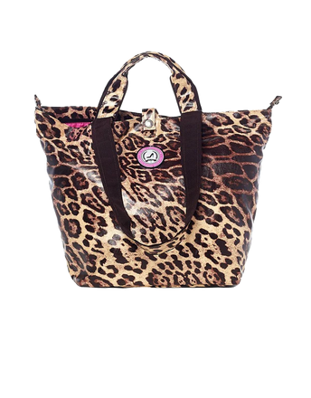 Small leopard print BIG FIVE tote bag