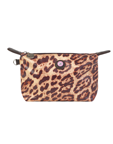 Leopard print BIG FIVE makeup bag