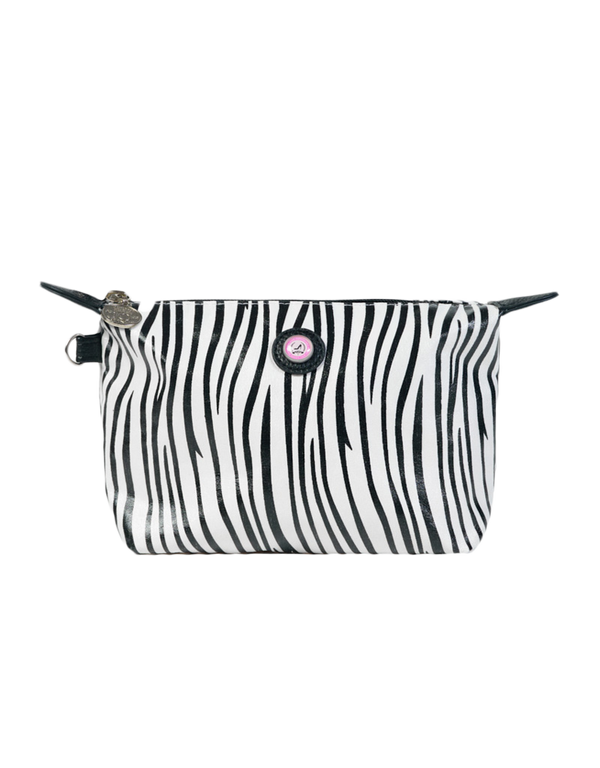 Zebra print BIG FIVE makeup bag