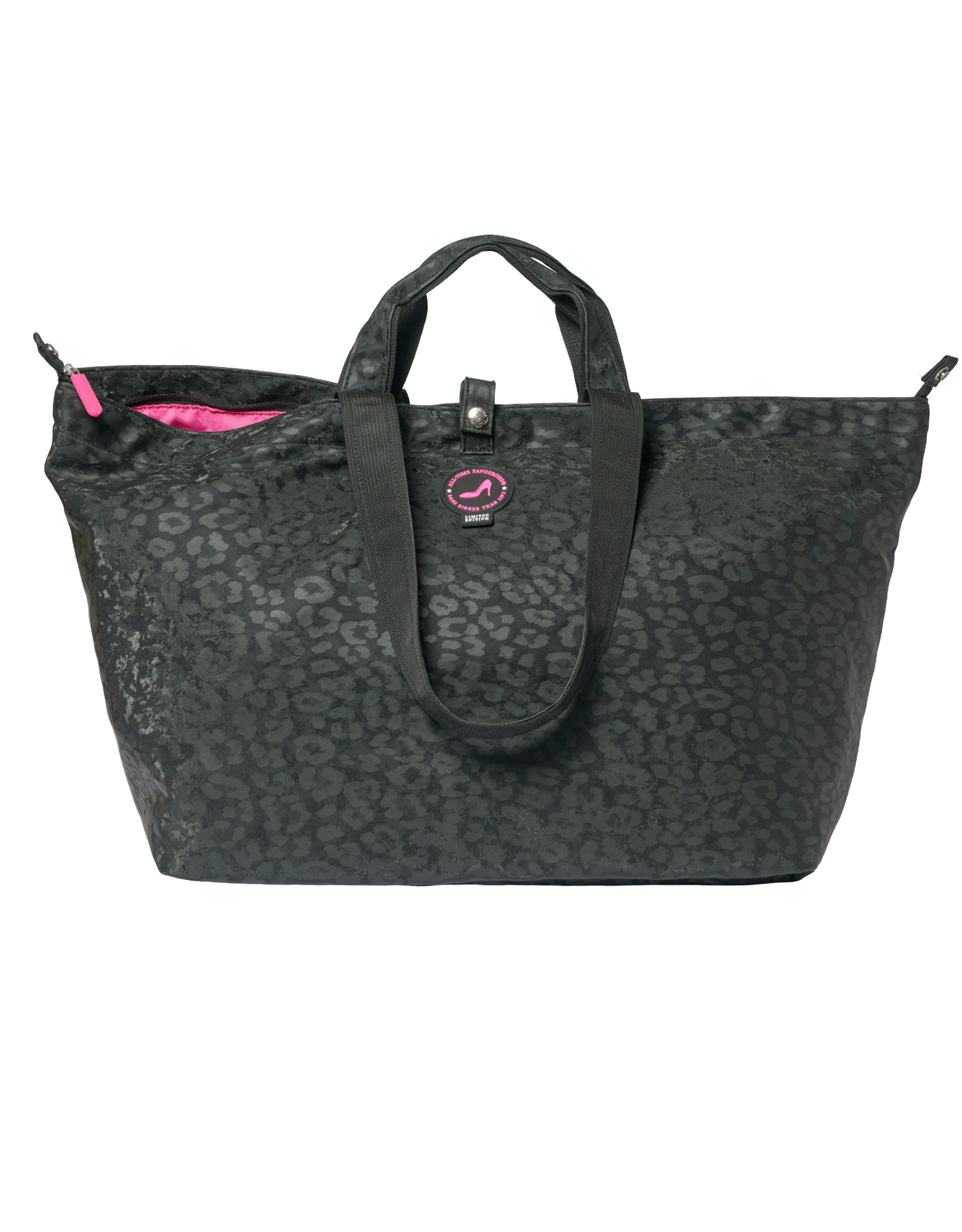 Medium Tote Bag Leopard Black DUSSELDORF