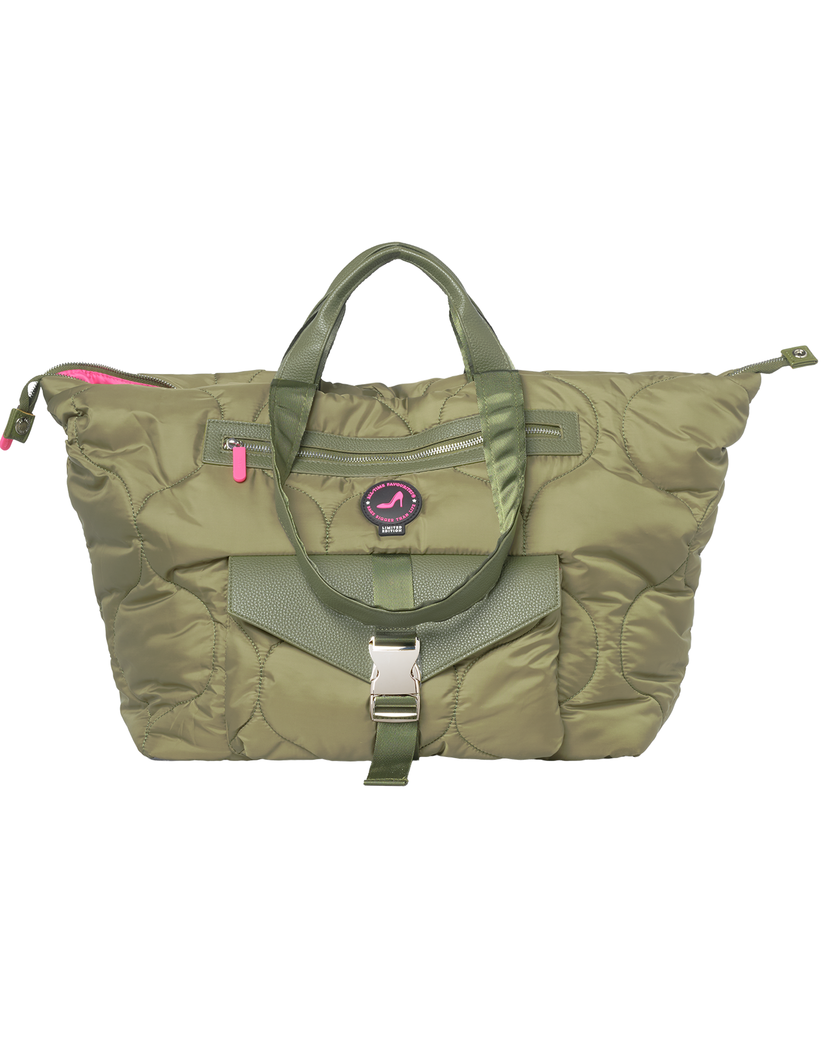 Kleiner Shopper Pufferstoff Grün DIANA