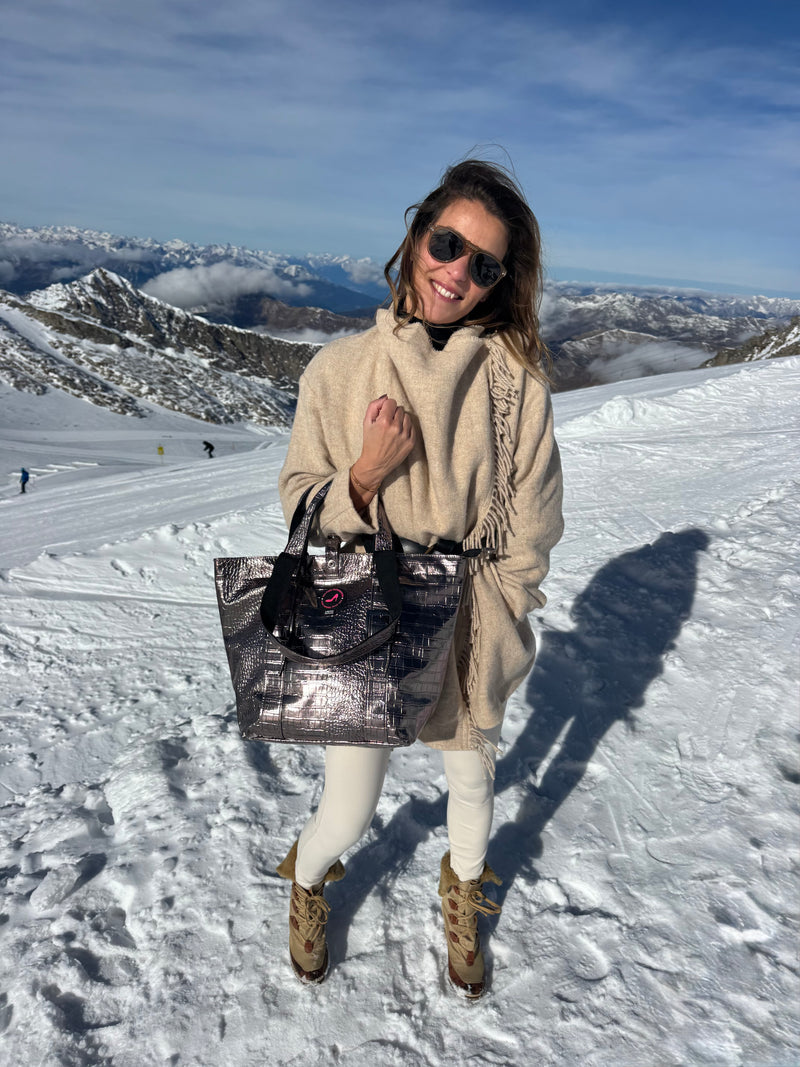 Small Tote Bag Bronze Metallic BRIGITTE